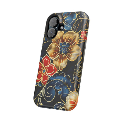 Floral Gold - Trim Magnetic Impact Phone Case - DIGITAL X