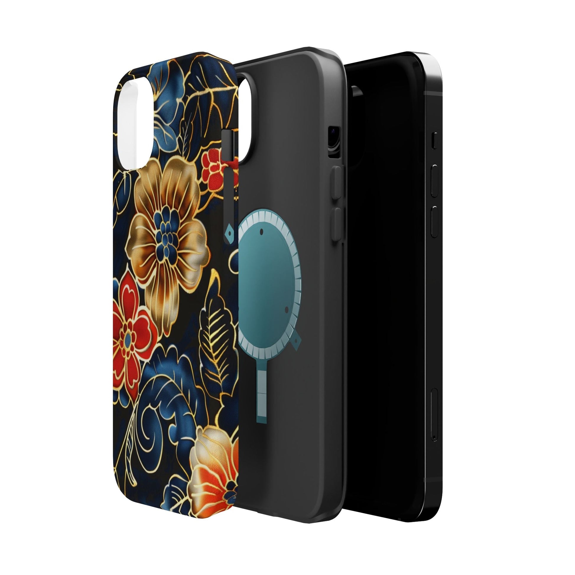 Floral Gold - Trim Magnetic Impact Phone Case - DIGITAL X