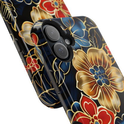 Floral Gold - Trim Magnetic Impact Phone Case - DIGITAL X