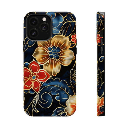 Floral Gold - Trim Magnetic Impact Phone Case - DIGITAL X