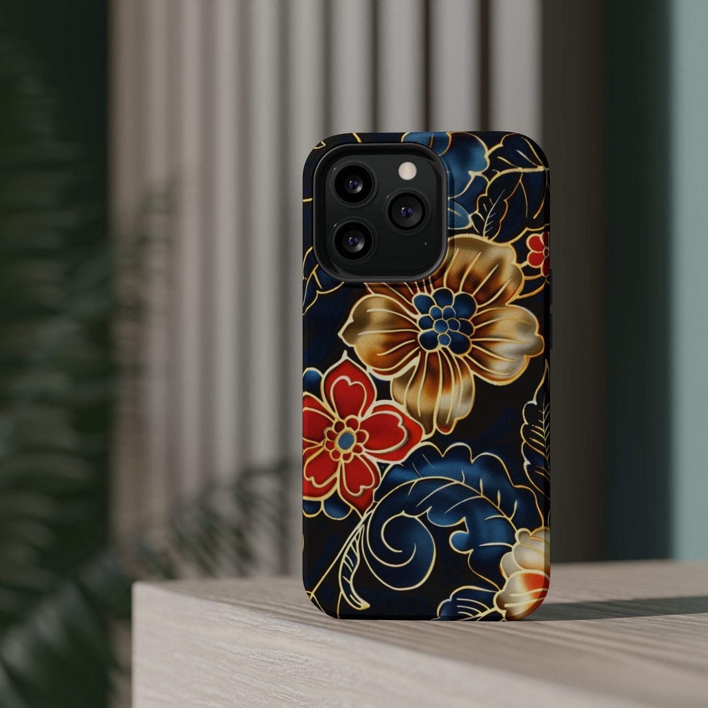 Floral Gold - Trim Magnetic Impact Phone Case - DIGITAL X