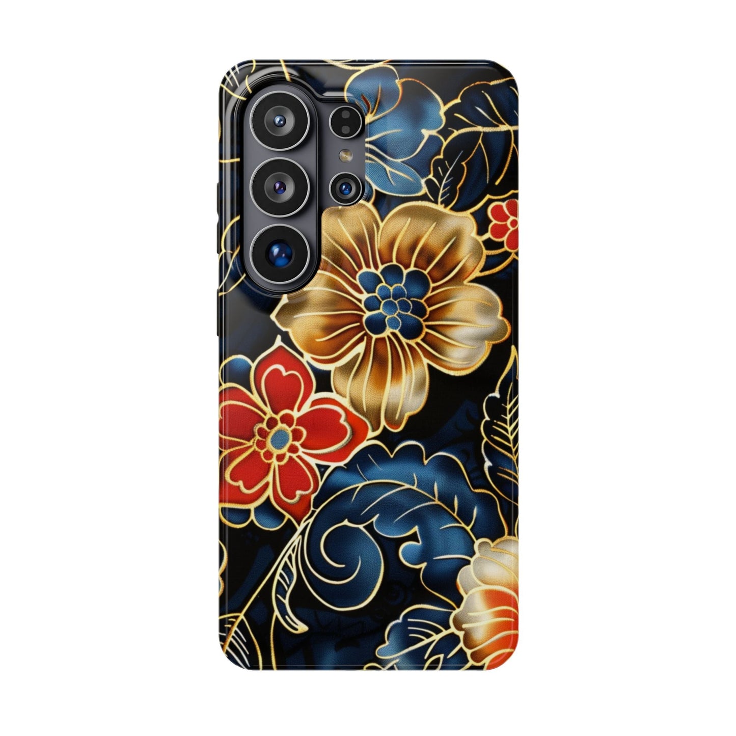 Floral Gold - Trim Magnetic Impact Phone Case - DIGITAL X