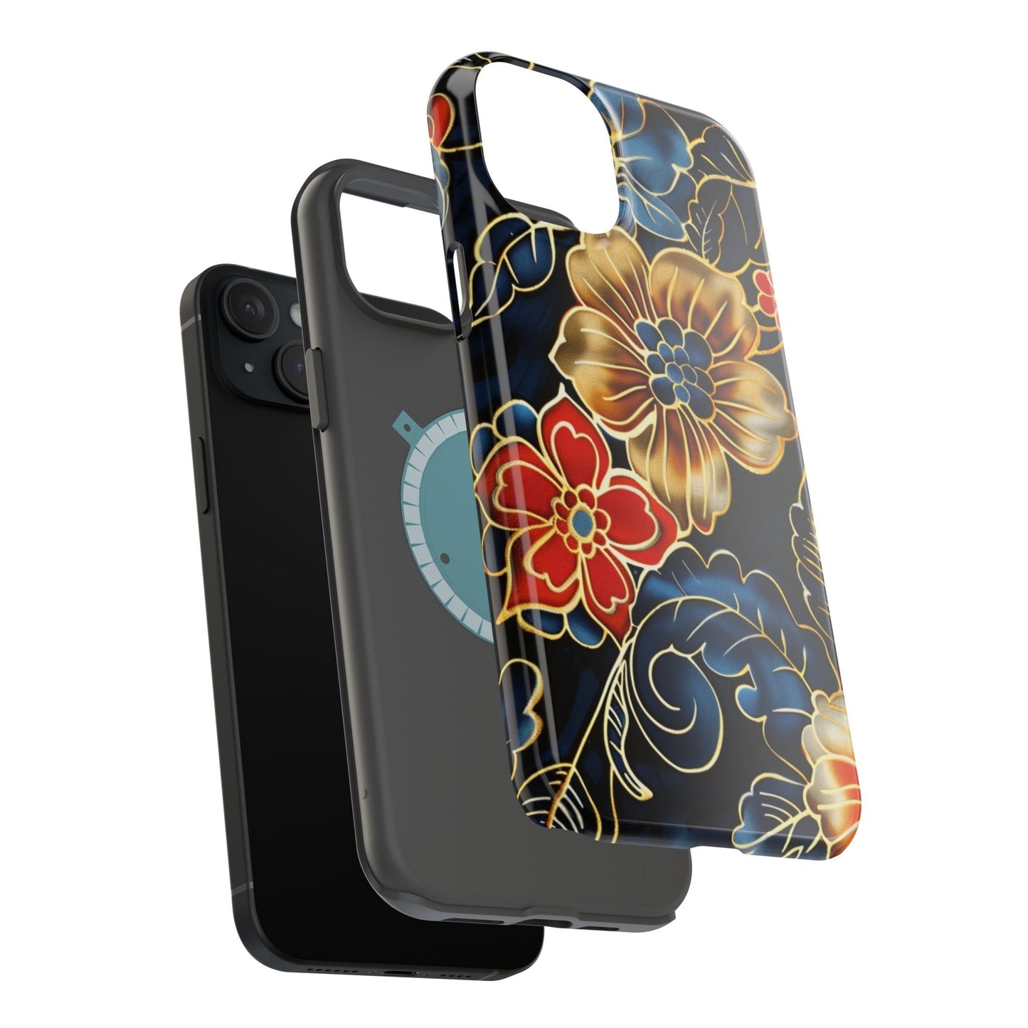 Floral Gold - Trim Magnetic Impact Phone Case - DIGITAL X
