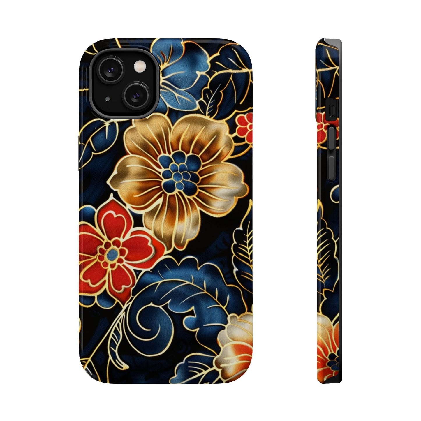 Floral Gold - Trim Magnetic Impact Phone Case - DIGITAL X