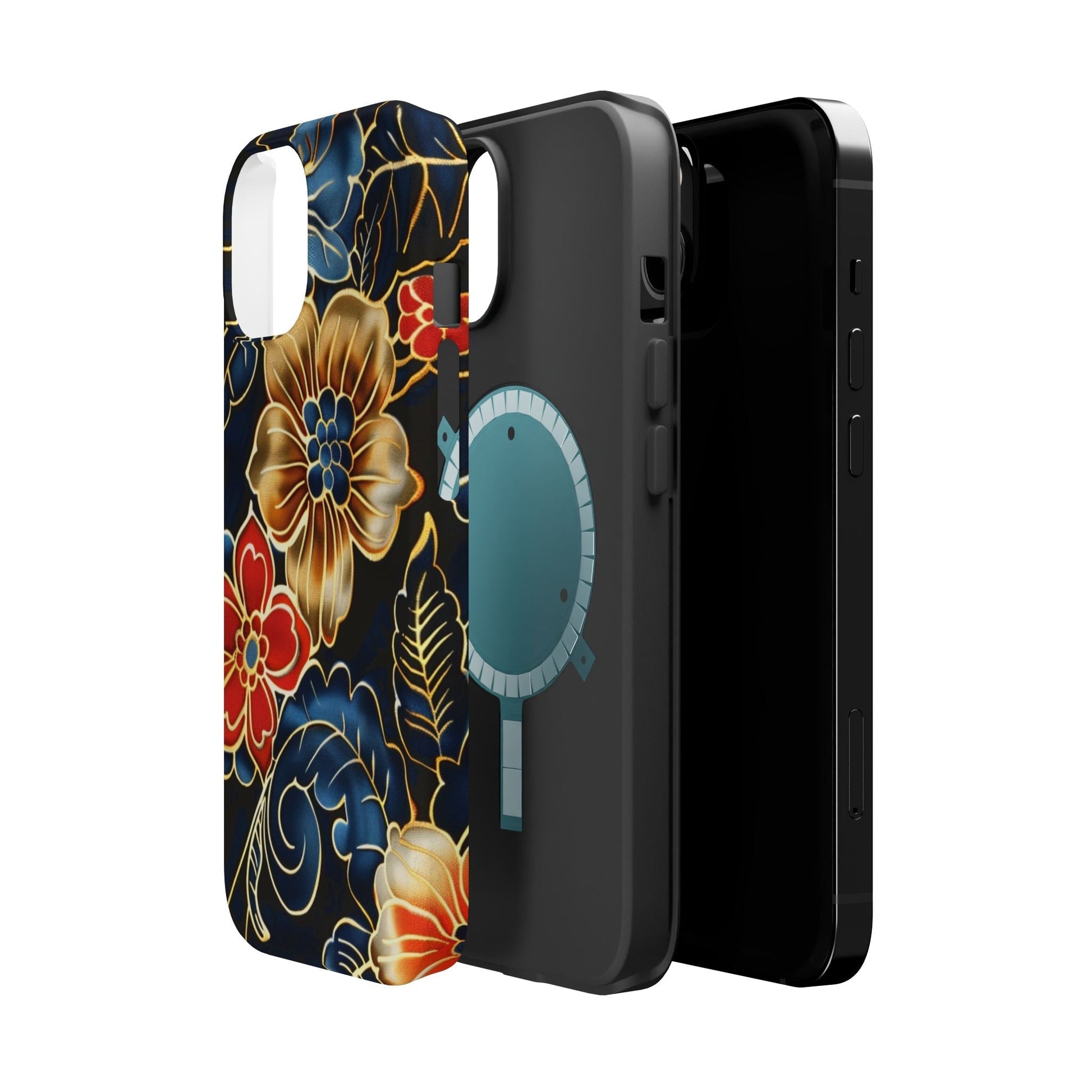 Floral Gold - Trim Magnetic Impact Phone Case - DIGITAL X