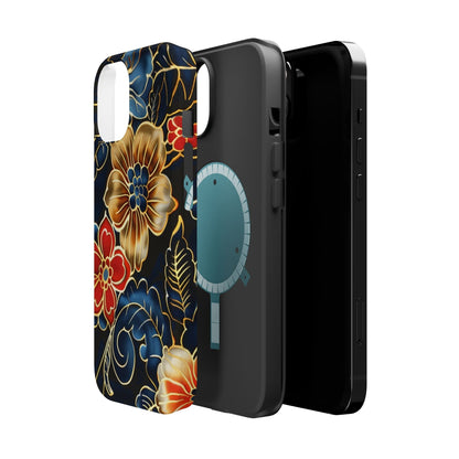 Floral Gold - Trim Magnetic Impact Phone Case - DIGITAL X