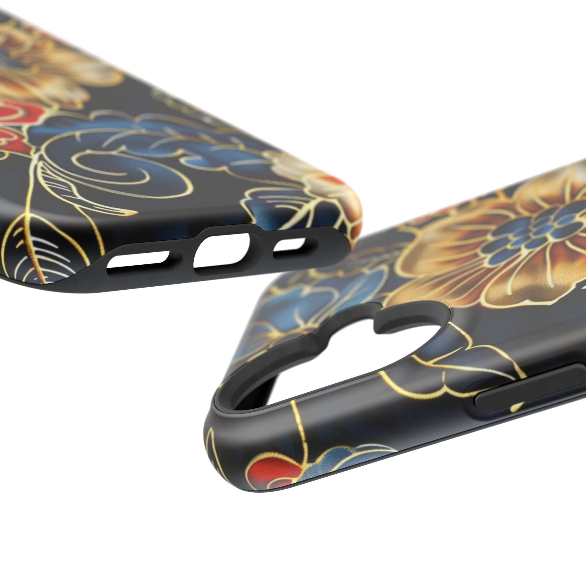 Floral Gold - Trim Magnetic Impact Phone Case - DIGITAL X