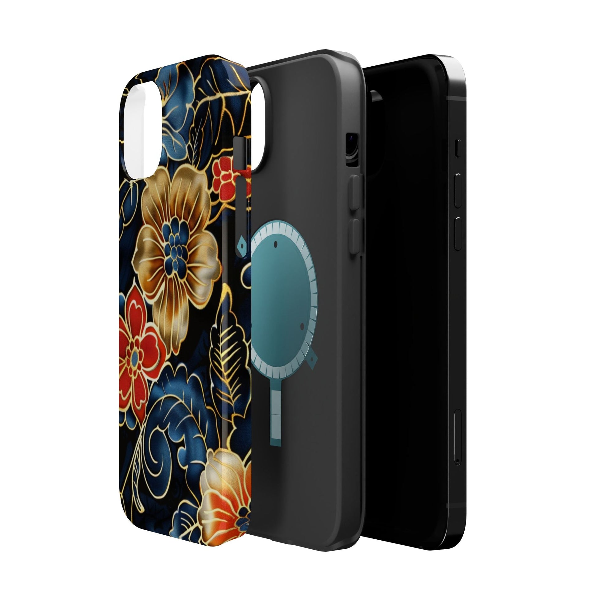 Floral Gold - Trim Magnetic Impact Phone Case - DIGITAL X