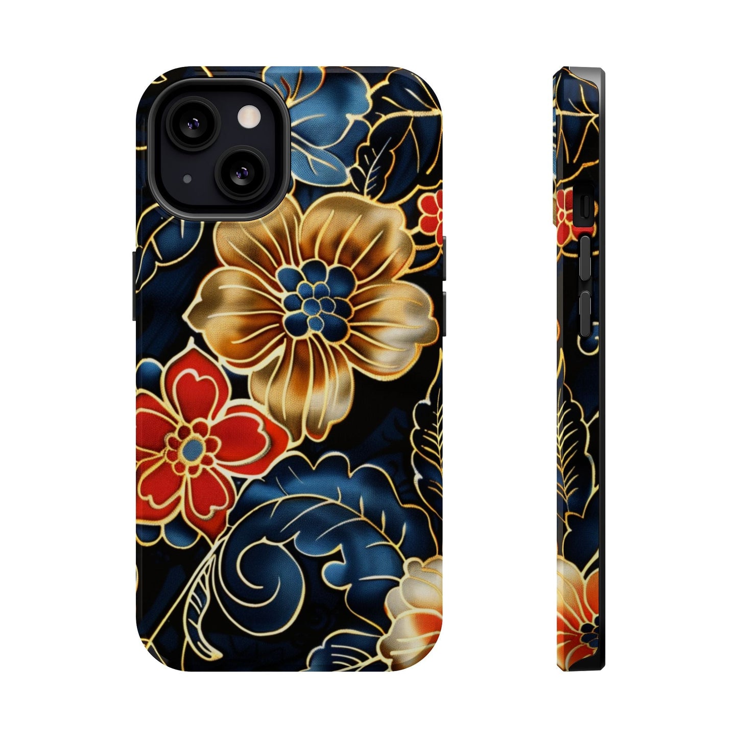 Floral Gold - Trim Magnetic Impact Phone Case - DIGITAL X