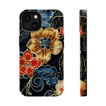 Floral Gold - Trim Magnetic Impact Phone Case - DIGITAL X