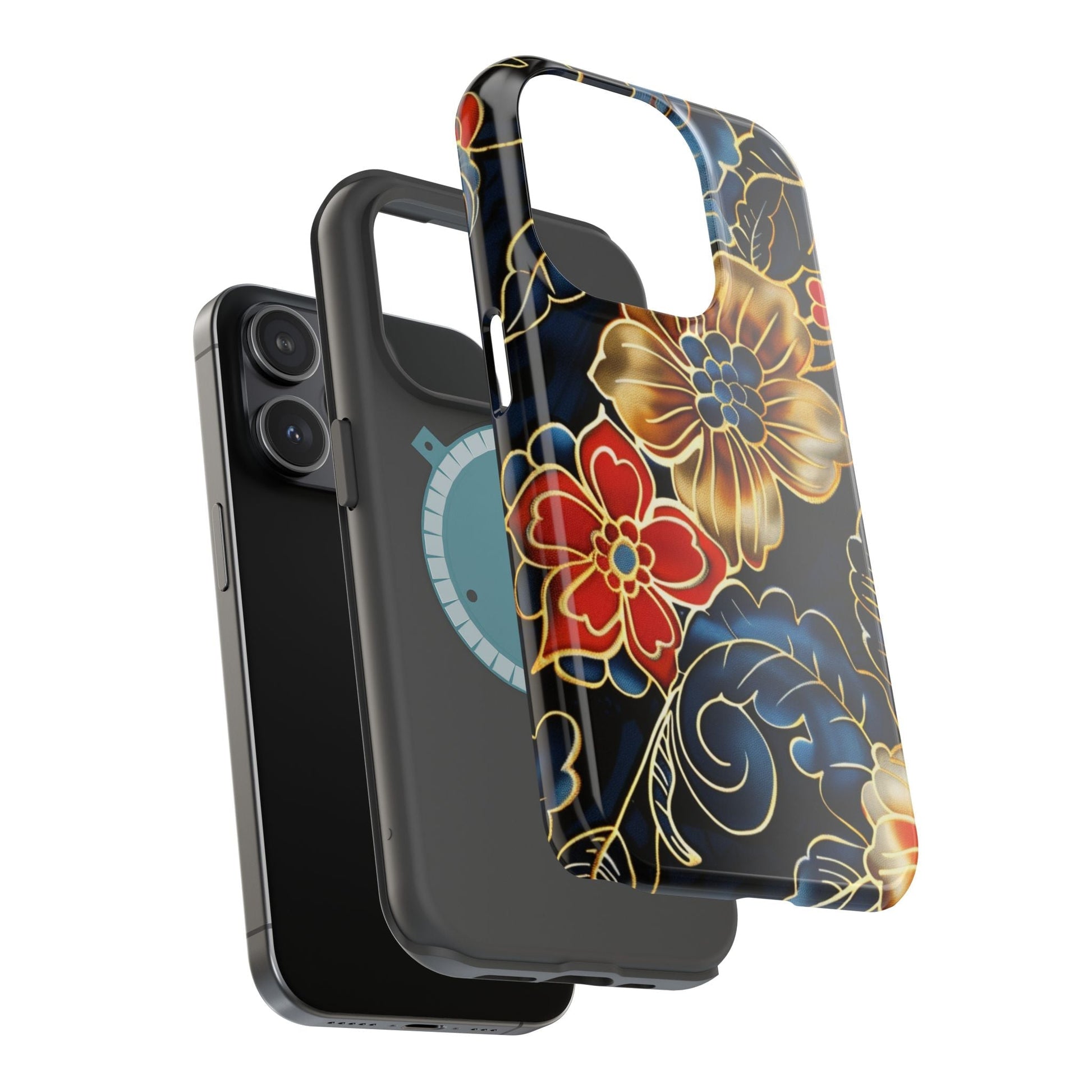 Floral Gold - Trim Magnetic Impact Phone Case - DIGITAL X