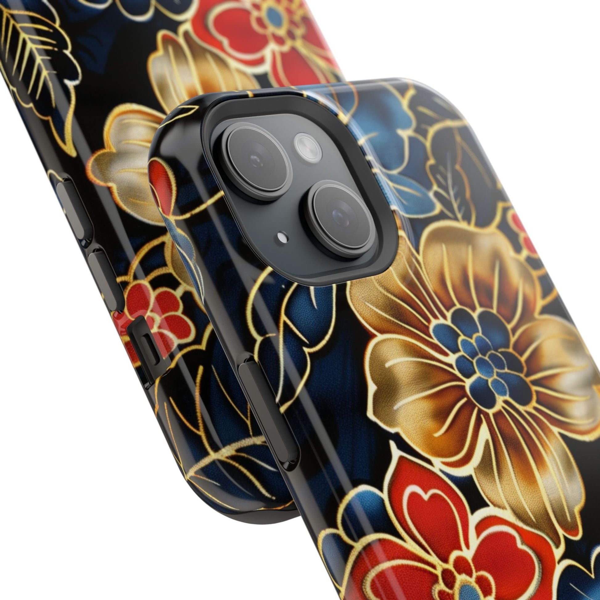 Floral Gold - Trim Magnetic Impact Phone Case - DIGITAL X