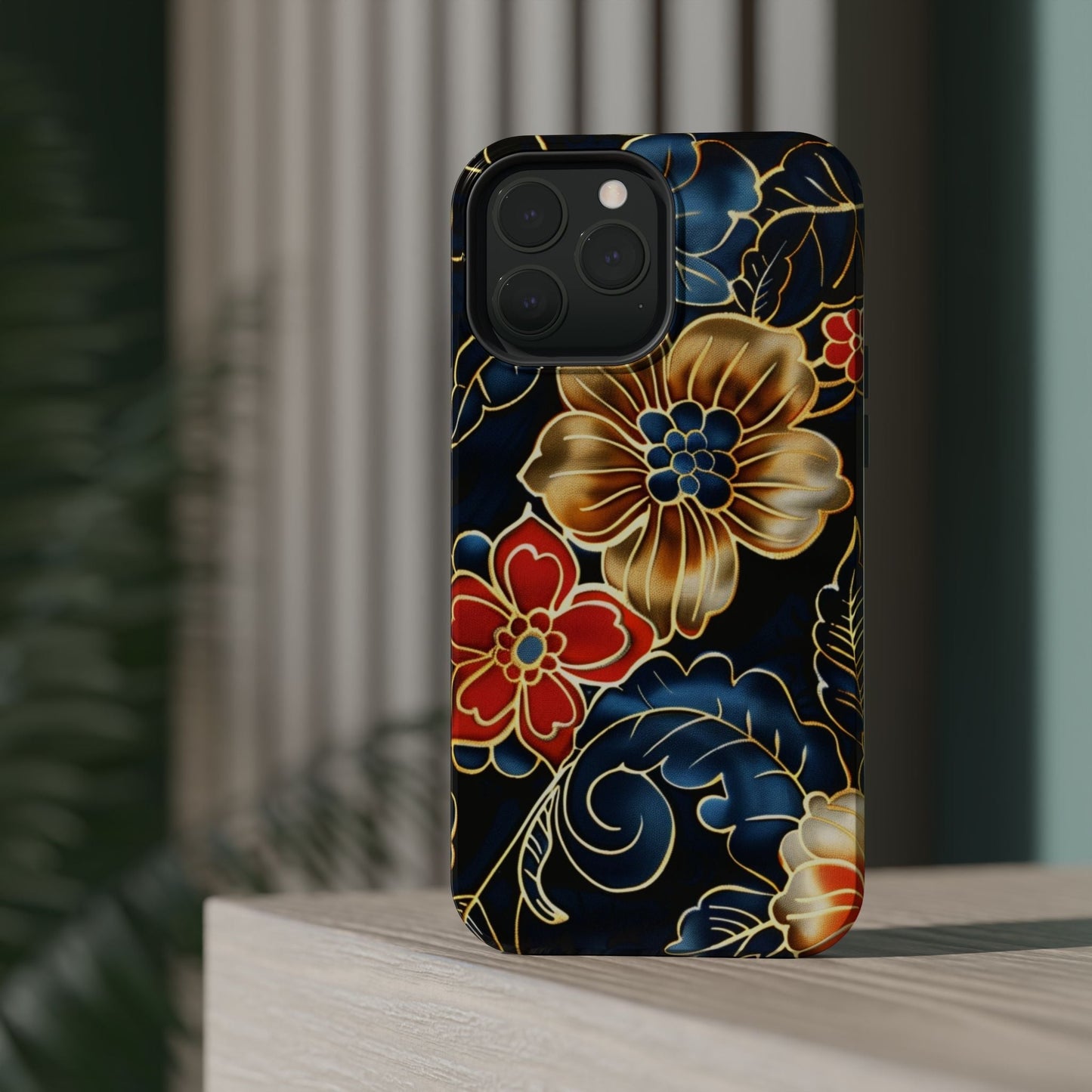 Floral Gold - Trim Magnetic Impact Phone Case - DIGITAL X