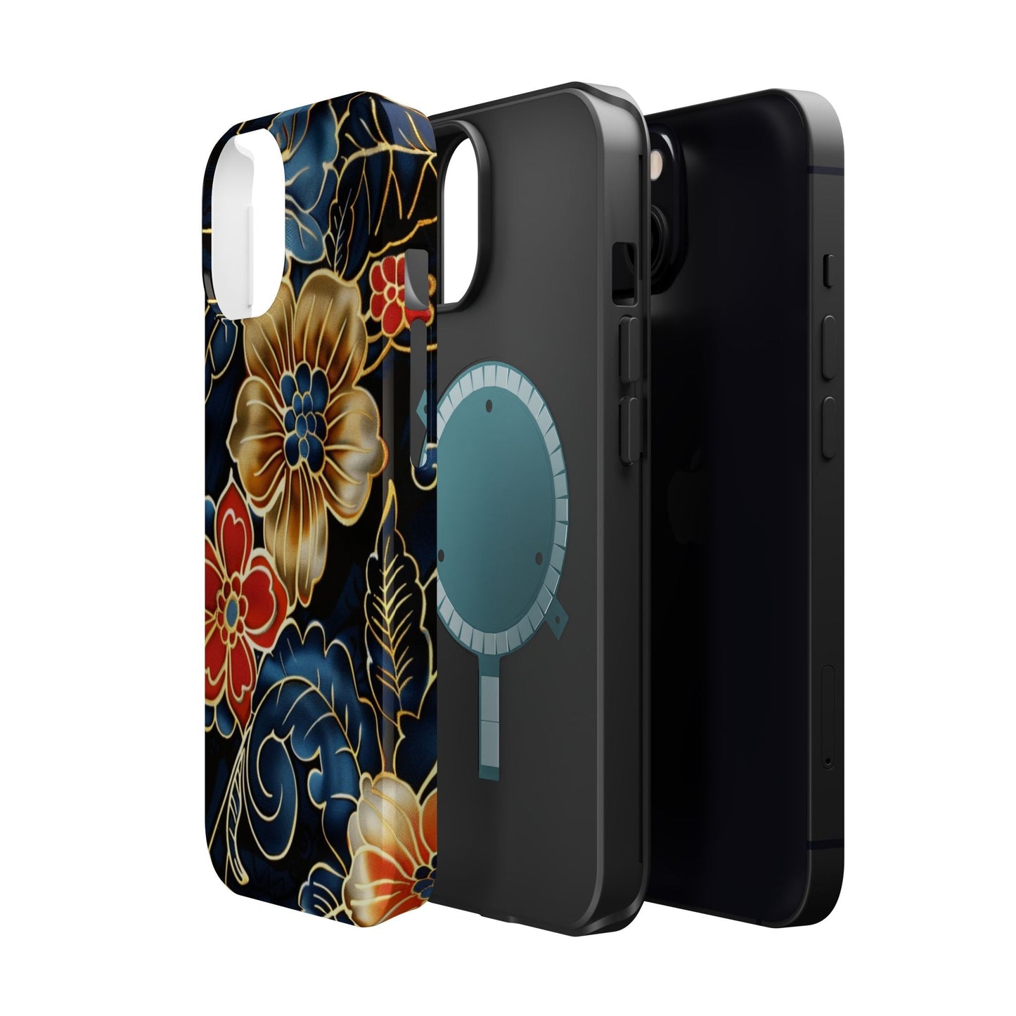 Floral Gold - Trim Magnetic Impact Phone Case - DIGITAL X