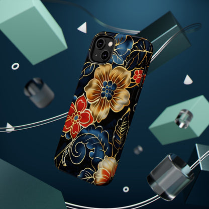 Floral Gold - Trim Magnetic Impact Phone Case - DIGITAL X