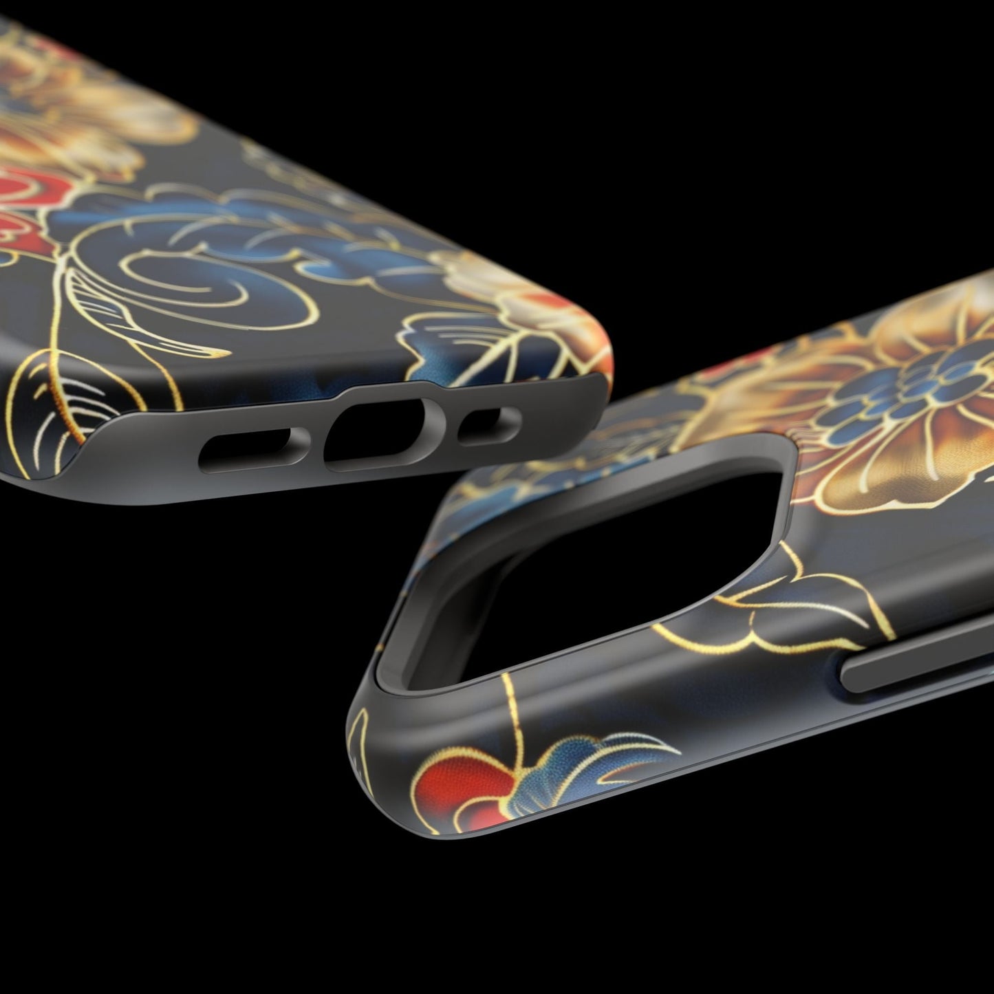 Floral Gold - Trim Magnetic Impact Phone Case - DIGITAL X