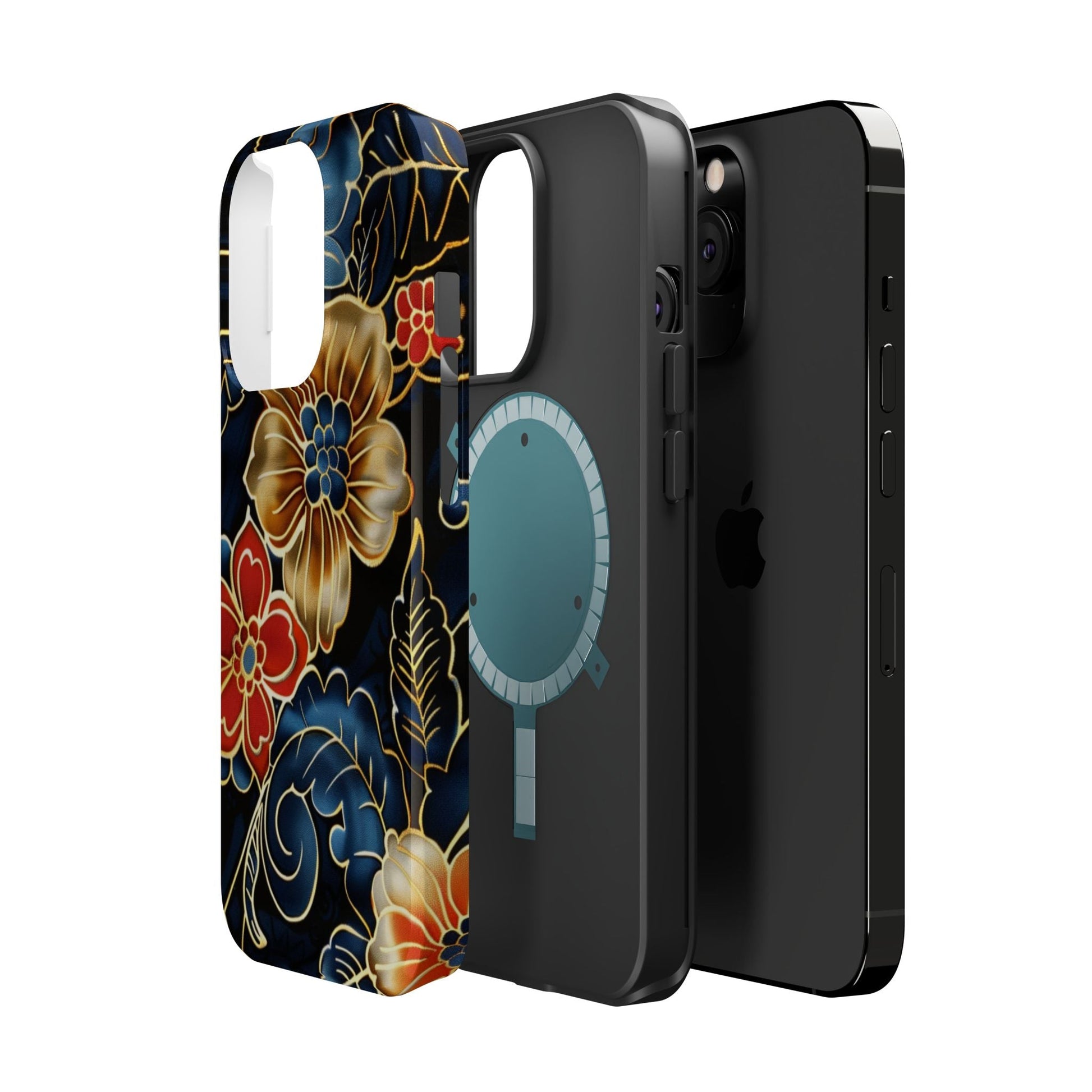 Floral Gold - Trim Magnetic Impact Phone Case - DIGITAL X