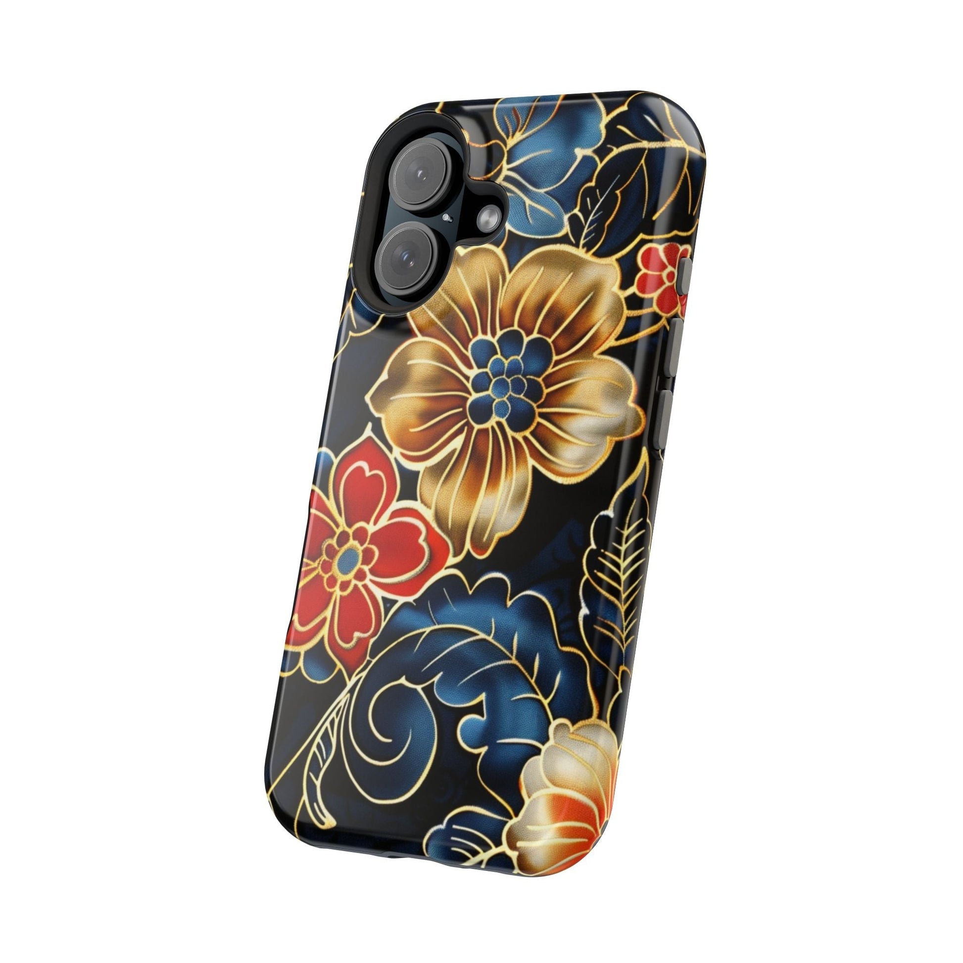Floral Gold - Trim Magnetic Impact Phone Case - DIGITAL X