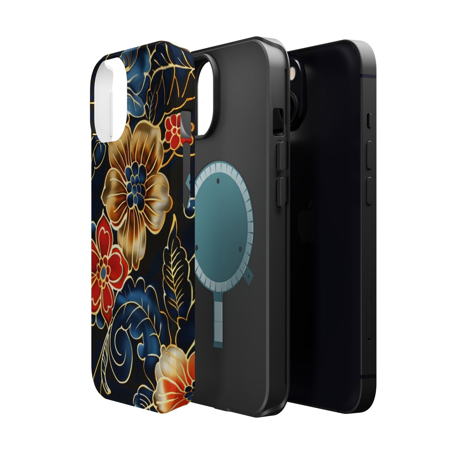 Floral Gold - Trim Magnetic Impact Phone Case - DIGITAL X