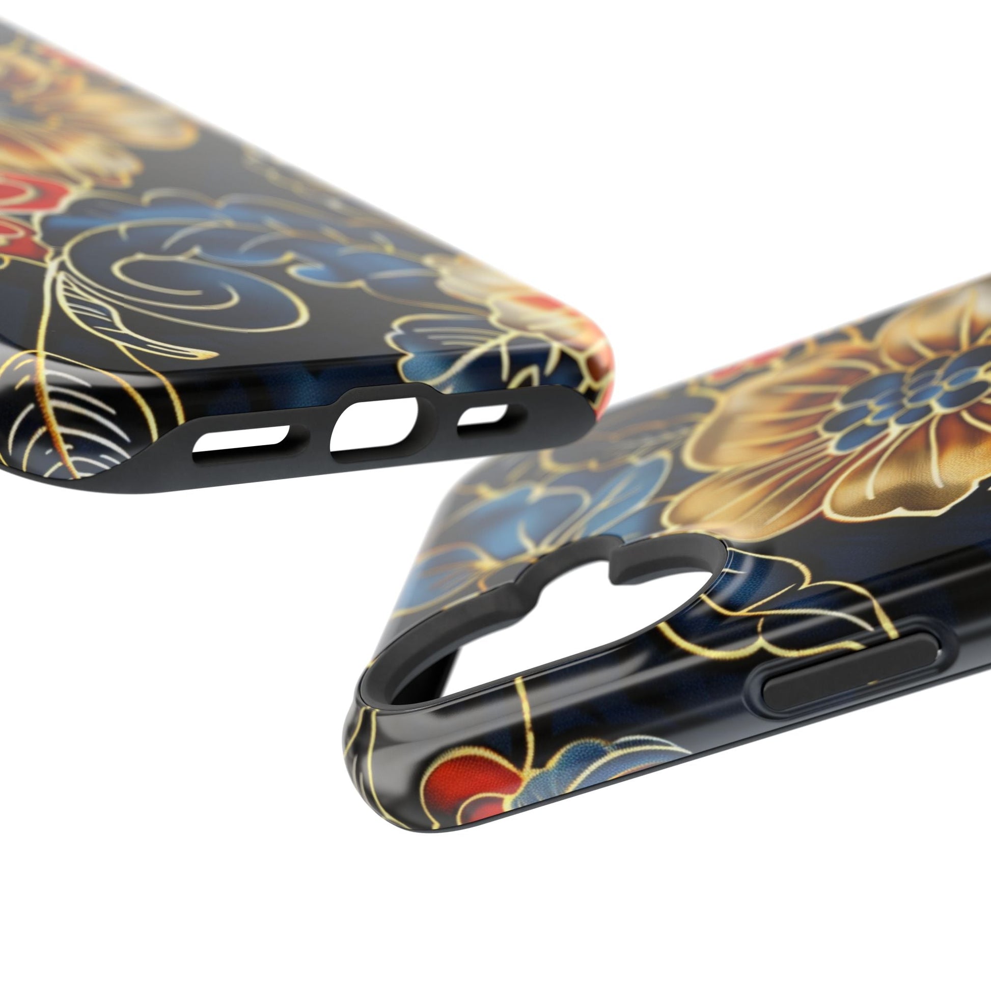 Floral Gold - Trim Magnetic Impact Phone Case - DIGITAL X