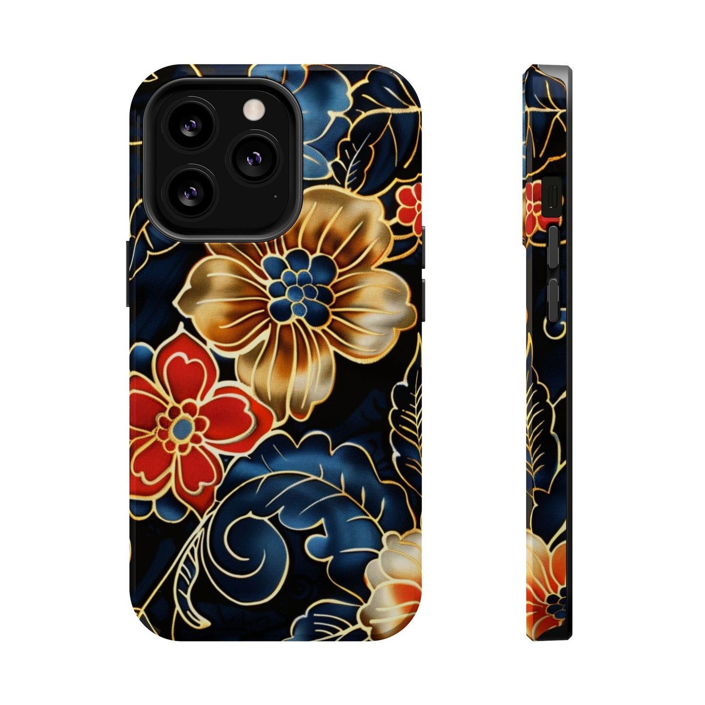 Floral Gold - Trim Magnetic Impact Phone Case - DIGITAL X
