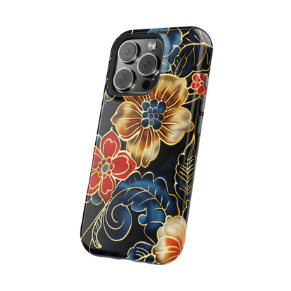 Floral Gold - Trim Magnetic Impact Phone Case - DIGITAL X