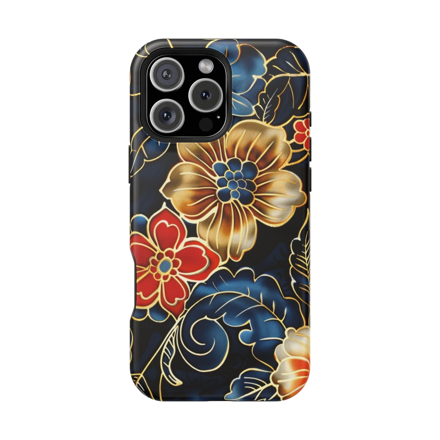 Floral Gold - Trim Magnetic Impact Phone Case - DIGITAL X