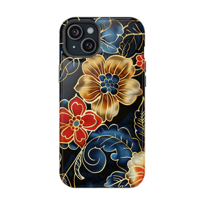 Floral Gold - Trim Magnetic Impact Phone Case - DIGITAL X