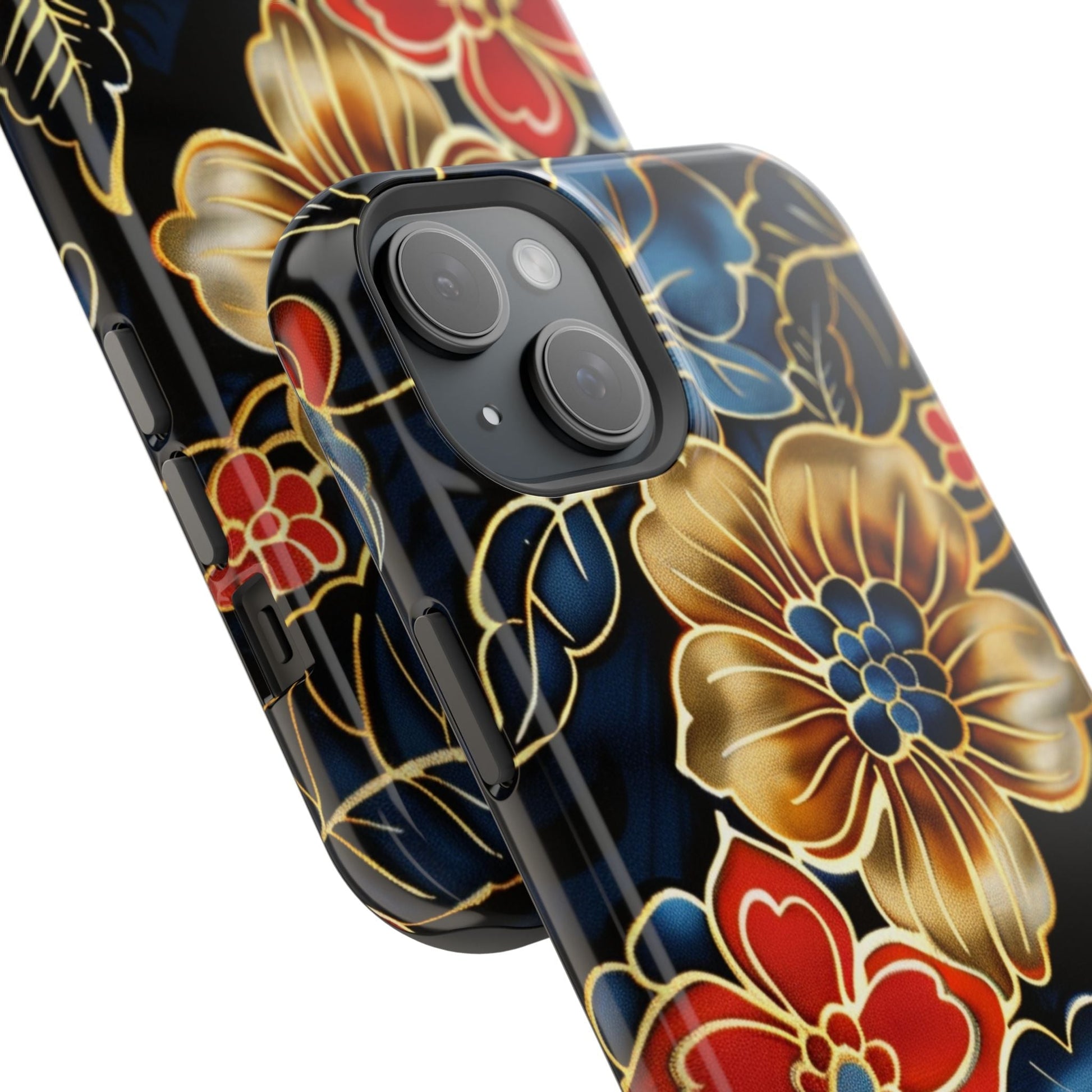 Floral Gold - Trim Magnetic Impact Phone Case - DIGITAL X