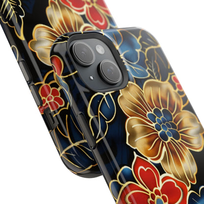 Floral Gold - Trim Magnetic Impact Phone Case - DIGITAL X