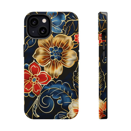 Floral Gold - Trim Magnetic Impact Phone Case - DIGITAL X