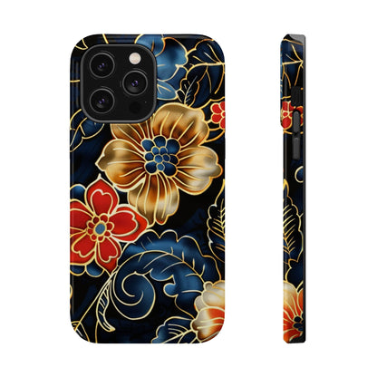 Floral Gold - Trim Magnetic Impact Phone Case - DIGITAL X