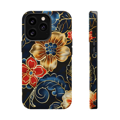 Floral Gold - Trim Magnetic Impact Phone Case - DIGITAL X