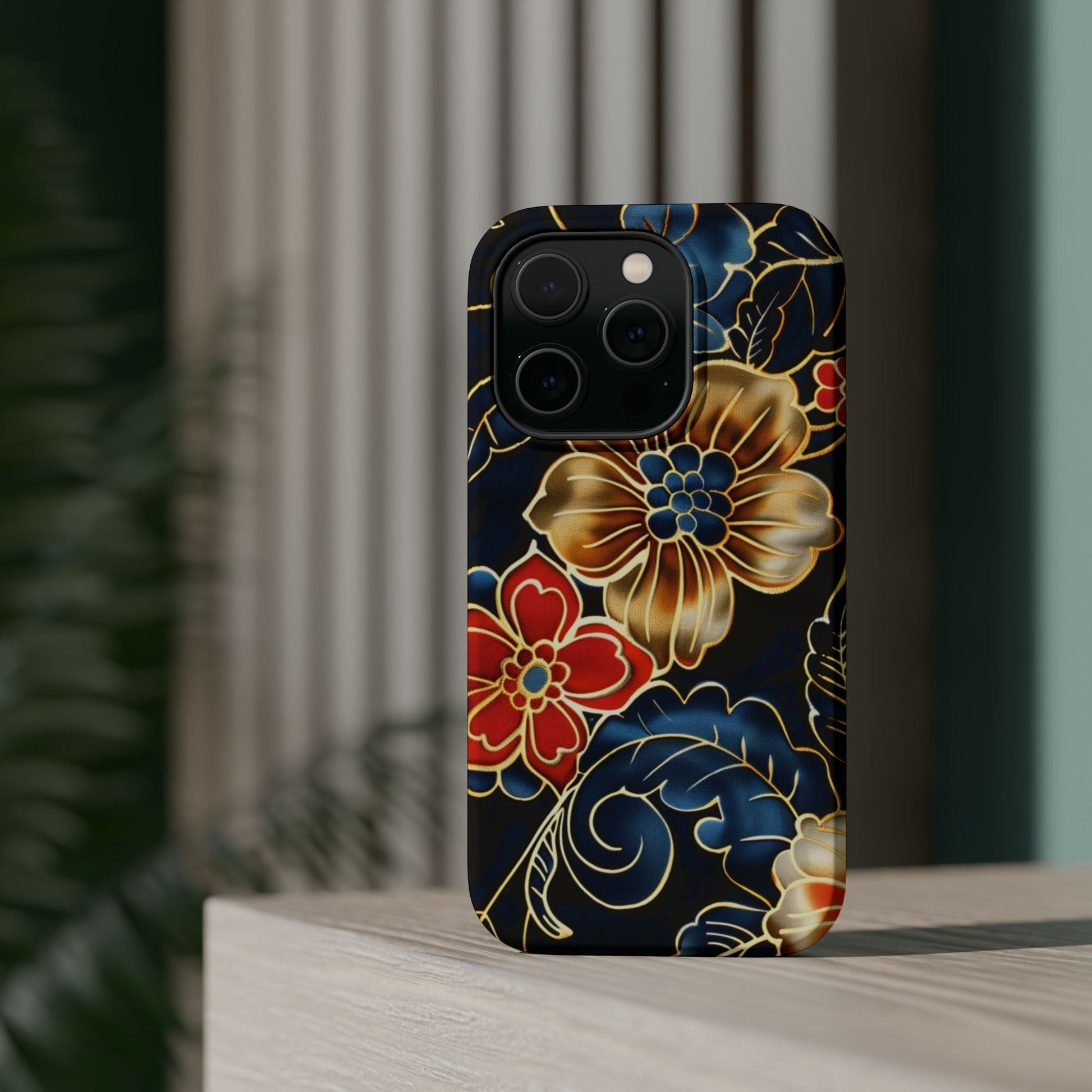 Floral Gold - Trim Magnetic Impact Phone Case - DIGITAL X