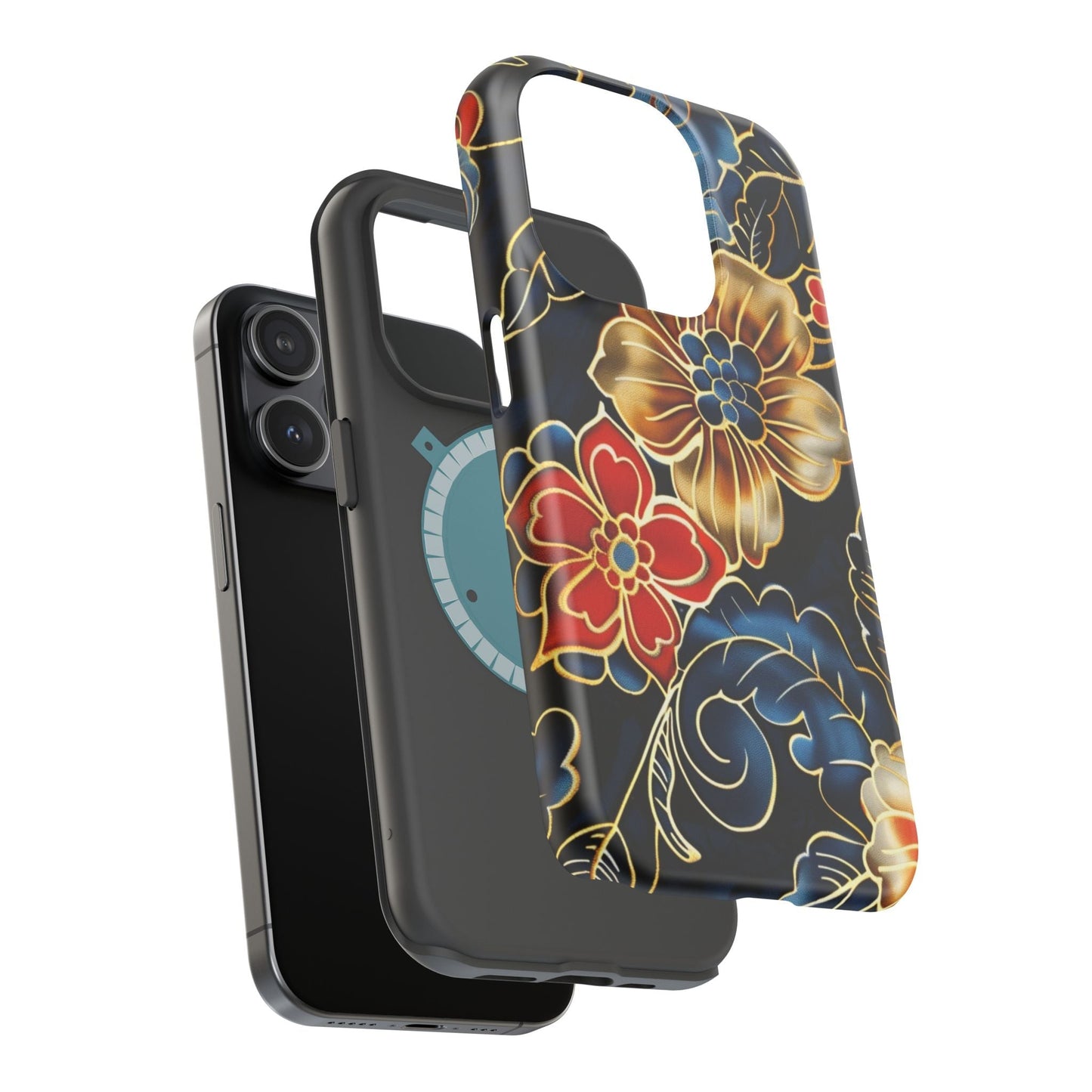 Floral Gold - Trim Magnetic Impact Phone Case - DIGITAL X