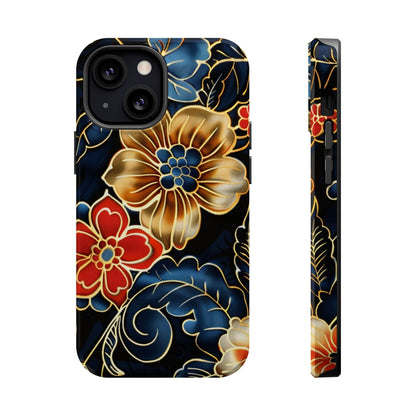 Floral Gold - Trim Magnetic Impact Phone Case - DIGITAL X