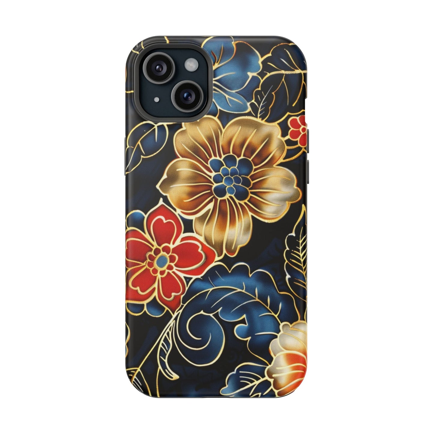 Floral Gold - Trim Magnetic Impact Phone Case - DIGITAL X