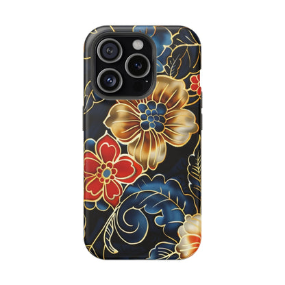 Floral Gold - Trim Magnetic Impact Phone Case - DIGITAL X