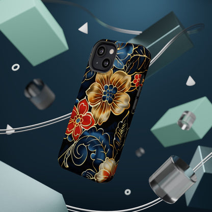 Floral Gold - Trim Magnetic Impact Phone Case - DIGITAL X