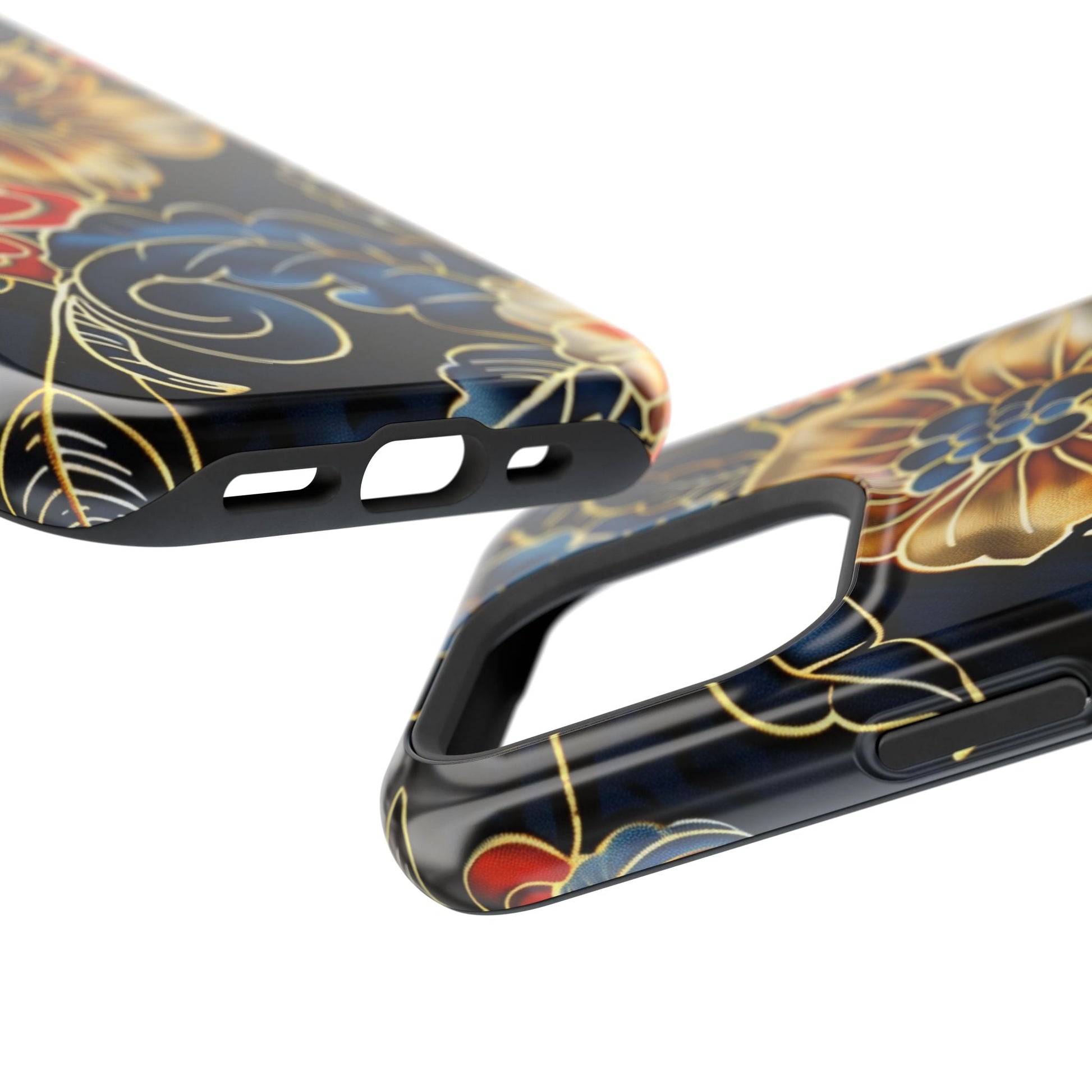 Floral Gold - Trim Magnetic Impact Phone Case - DIGITAL X