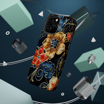 Floral Gold - Trim Magnetic Impact Phone Case - DIGITAL X