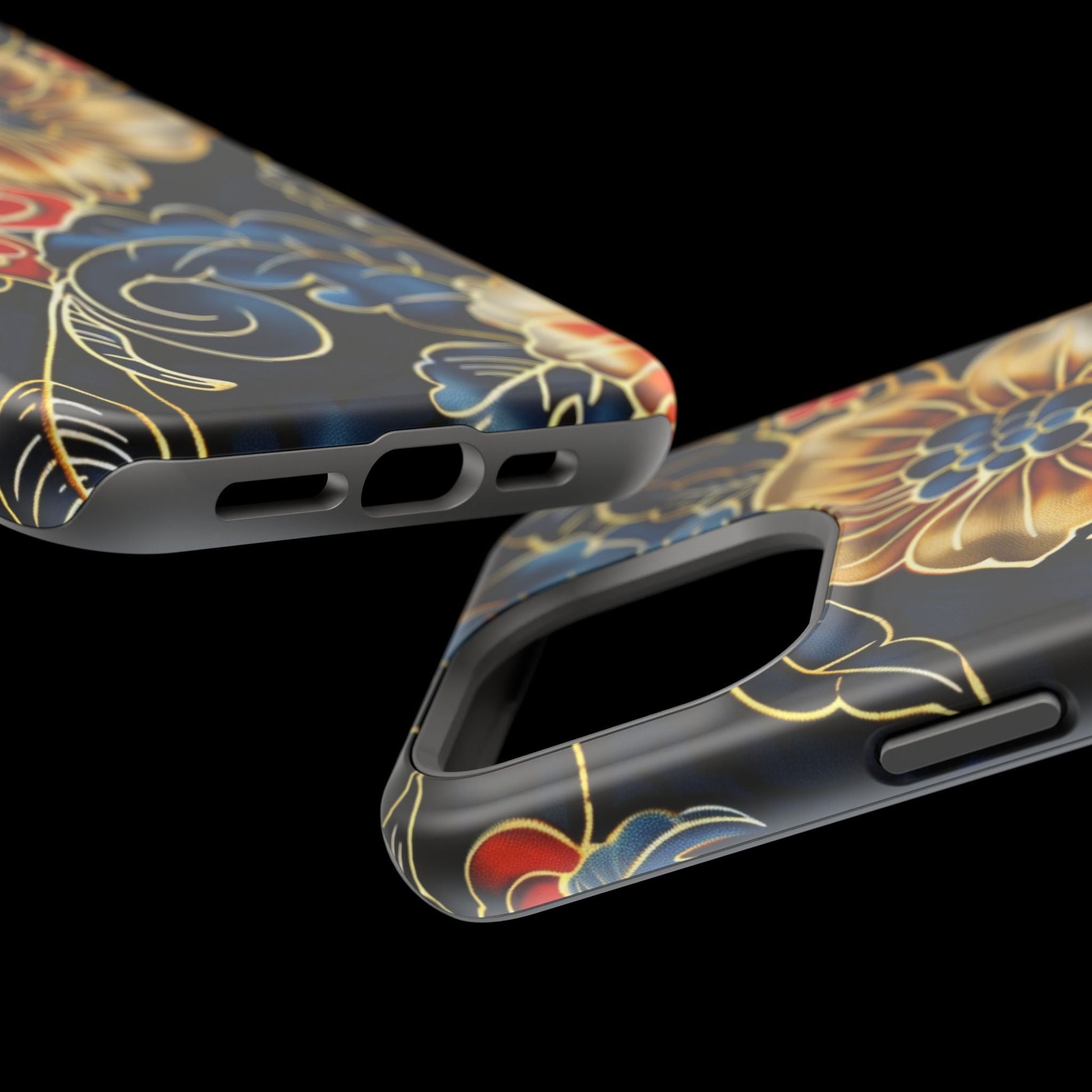 Floral Gold - Trim Magnetic Impact Phone Case - DIGITAL X