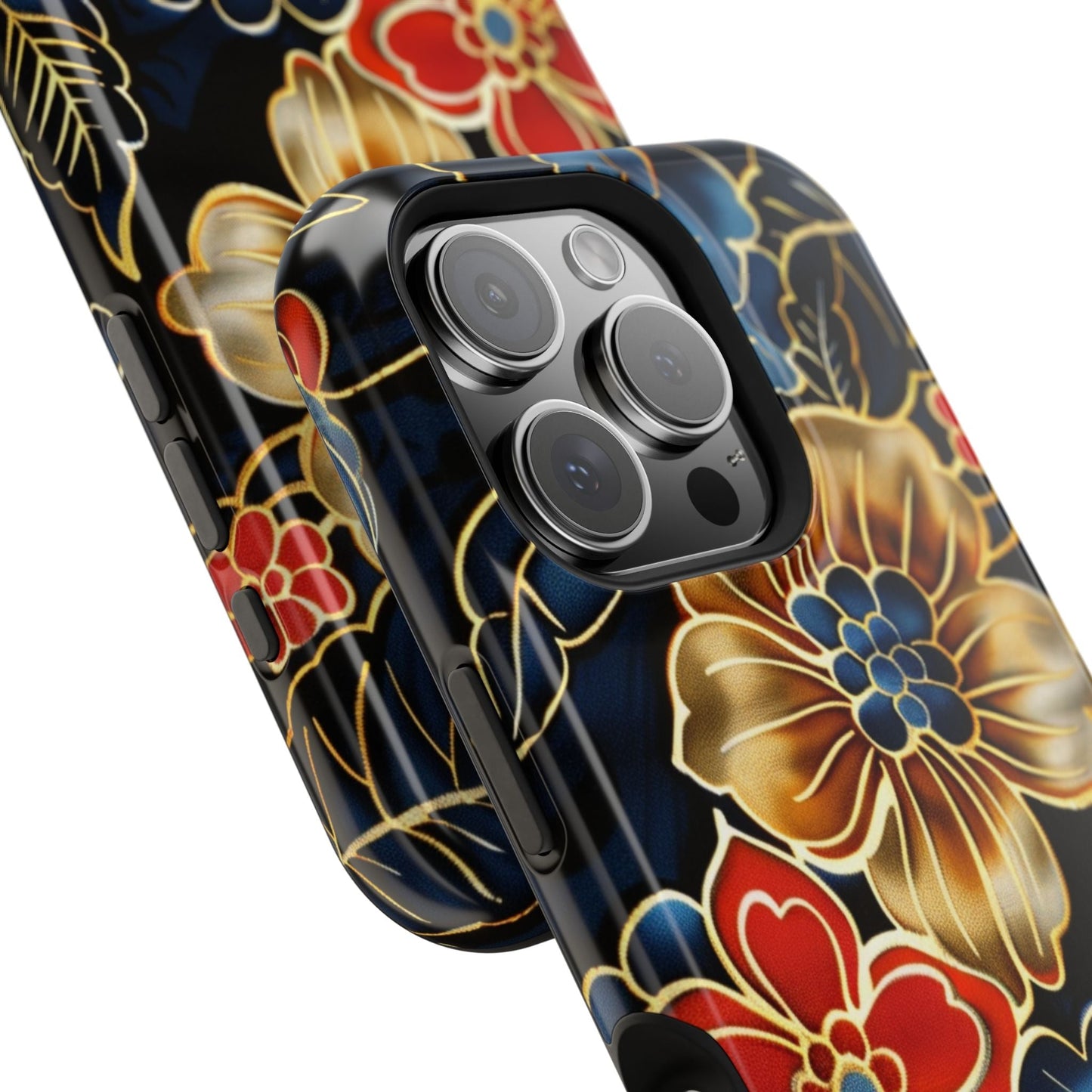 Floral Gold - Trim Magnetic Impact Phone Case - DIGITAL X