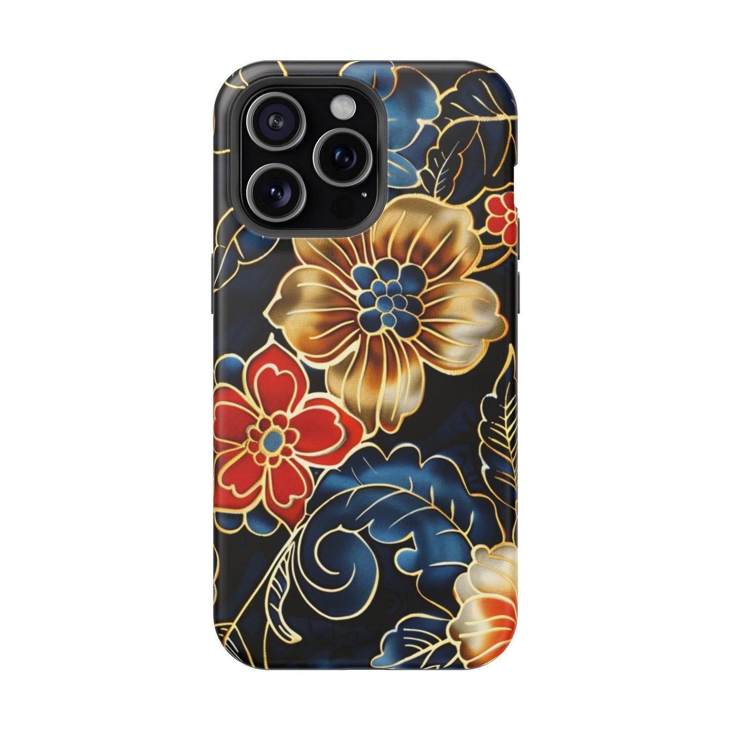 Floral Gold - Trim Magnetic Impact Phone Case - DIGITAL X