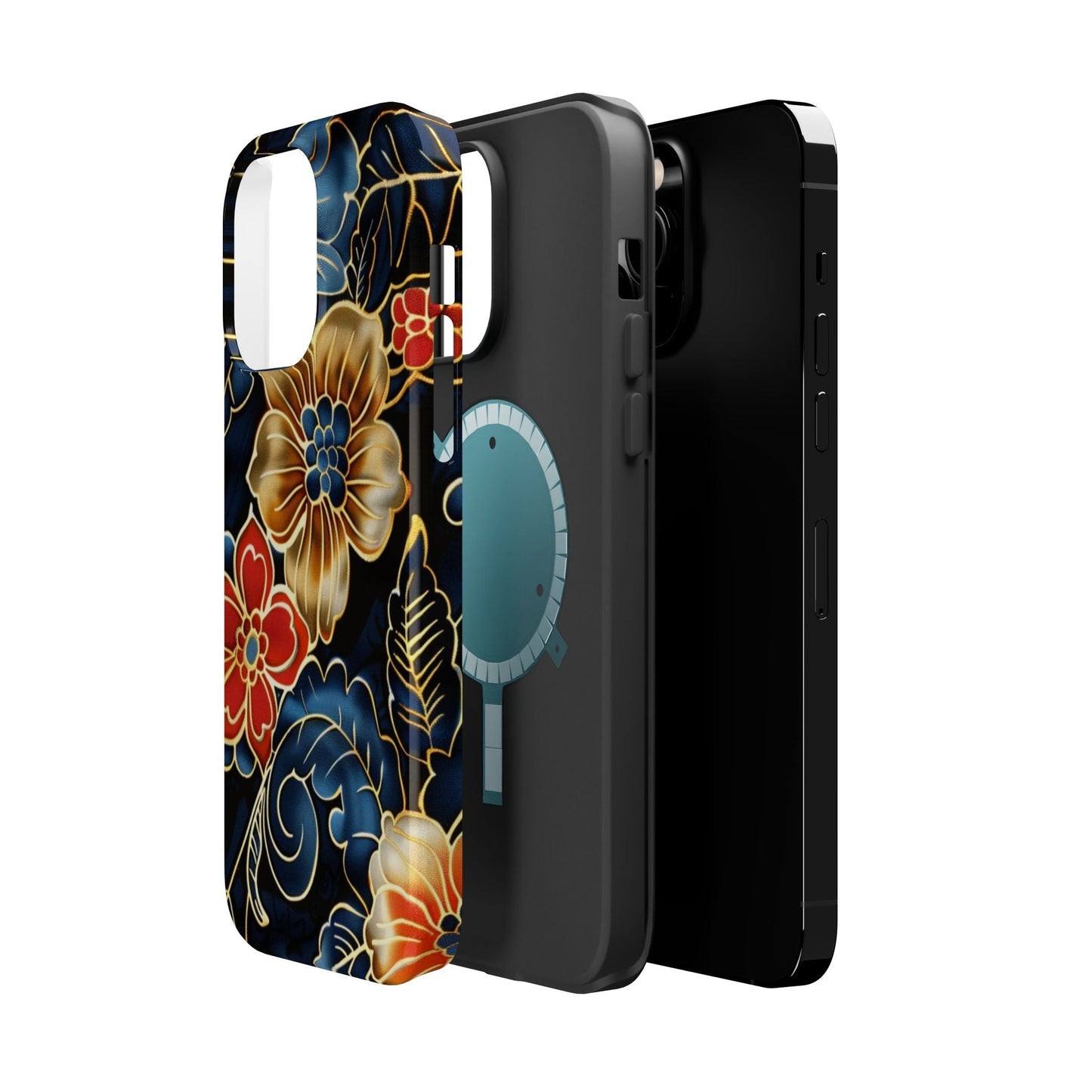 Floral Gold - Trim Magnetic Impact Phone Case - DIGITAL X