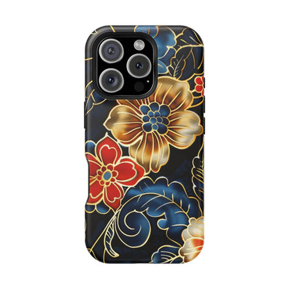 Floral Gold - Trim Magnetic Impact Phone Case - DIGITAL X