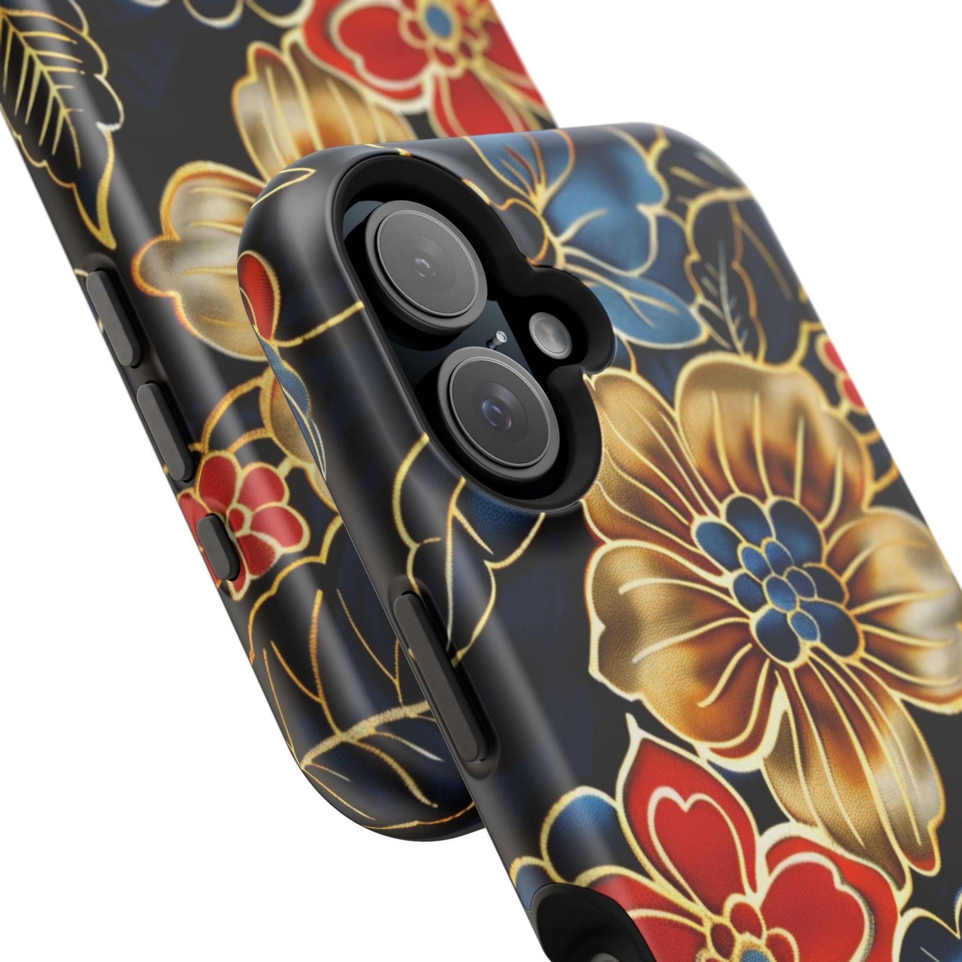 Floral Gold - Trim Magnetic Impact Phone Case - DIGITAL X