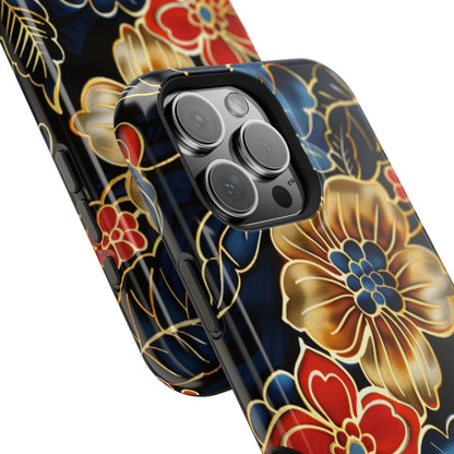 Floral Gold - Trim Magnetic Impact Phone Case - DIGITAL X