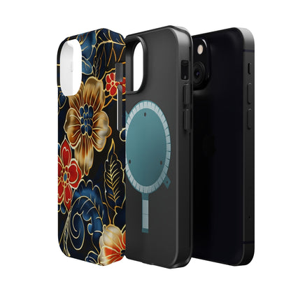 Floral Gold - Trim Magnetic Impact Phone Case - DIGITAL X
