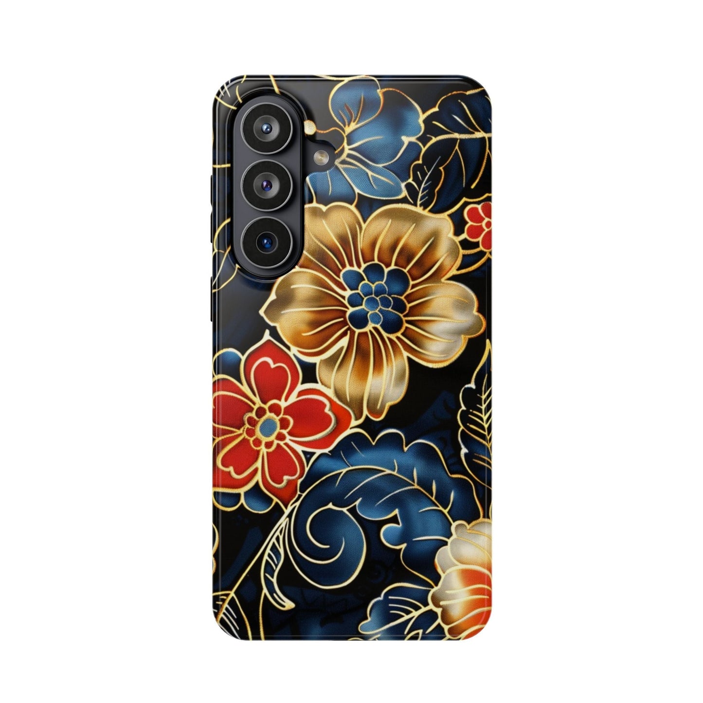 Floral Gold - Trim Magnetic Impact Phone Case - DIGITAL X
